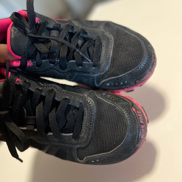 Nike Waffle 5.0 black and pink running sneakers shoes - Picture 8 of 11